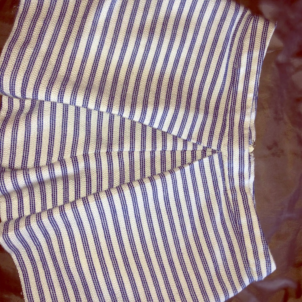 White and blue shorts